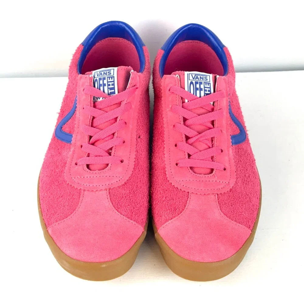 Men's Size 13 - VANS Low Suede PopCush Bambino Honeysuckle/Blue Sneaker